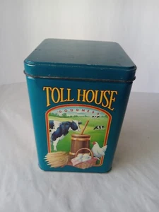 Vintage Nestle Toll House Cookies 1970 Limited Edition Tin Canister 6.25" Tall - Picture 1 of 5
