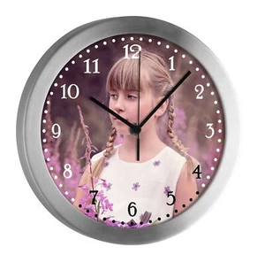 Kinderuhr mit Namen Kinder Funkuhr leise Wanduhr Kinderzimmer Uhr individuell - Bild 1 von 6