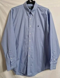 POLO RALPH LAUREN Blake Herren Hemd Blau Kariert Langarm XXL 100% Baumwolle - Bild 1 von 19