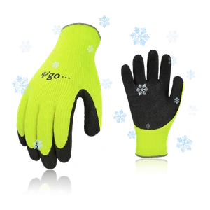 Vgo 3 pares de guantes de jardinería y trabajo recubiertos de látex de espuma (RB6010) - Imagen 1 de 8