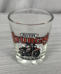 60th Sturgis Black Hills Rally 2000 Shot Glass Motorcycle - Picture 1 of 7