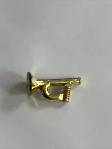 LEGO - Minifigura Utensilio Corneta Cuerno - Cromo Dorado - 6761 3739 6762 Legoredo De Colección - Imagen 1 de 5