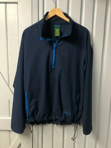 Cabela's Men's 1/2 Zip Jacket M Medium Blues w/Drawstring and Zipper Pockets! - Picture 1 of 8