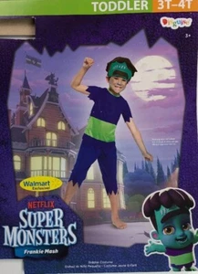 Netflix Super Monstruos Frankie Halloween Disfraz Niños 3T 4T - Imagen 1 de 7