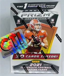IN HAND - 2021 PANINI PRIZM FOOTBALL DRAFT PICKS SEALED BLASTER BOX - LAWRENCE ? - Picture 1 of 5
