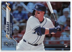 2020 Topps Brian O'Grady Rainbow Foil Rookie Tampa Bay Rays 548