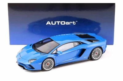 Lamborghini Aventador S Blu Nila 2017 Autoart 1:18 Nuovo - Immagine 1 di 4