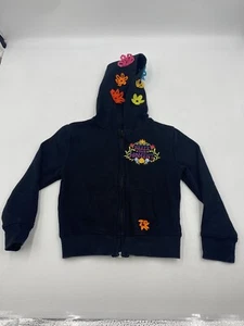 Disney Parks Girls Sweatshirt Zip Up Black Seize Your Moment Hoodie - Size XXS - Picture 1 of 6