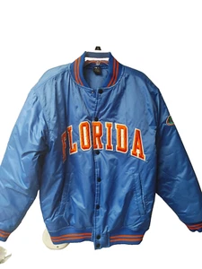 Starter UF Vintage Starter Satin Embroidered Bomber Jacket Size med - Picture 1 of 7