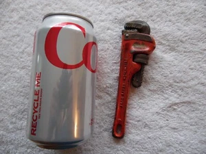 Vintage Ridgid RIDGE TOOL CO. Chiave per tubi 6 pollici Elyria O U.S.A. in ghisa - Foto 1 di 3