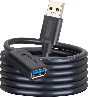 USB 3.0 Extension Cable 25Ft,Usb 3.0 High Speed Extender Cord Type a Male to a F - Image 1 of 4