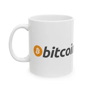 Exclusive Bitcoin Coffee Mug! 2 side logo 11oz and 15 oz - Picture 1 of 16