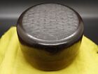 Japan Lacquer Wooden Tea caddy Smooth & Calm seascape makie Hira-Natsume (608)