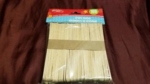 100 Count Crafter’s Square Natural Craft Sticks New! Ships fast! - Picture 1 of 3