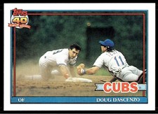 1991 Topps Doug Dascenzo Chicago Cubs #437