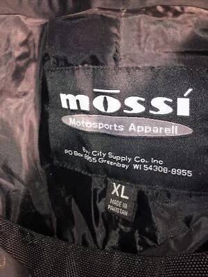 Calça de inverno Mossi MotorSports Apparel preta tamanho XL esqui, ciclismo neve, gelo - Imagem 1 de 4