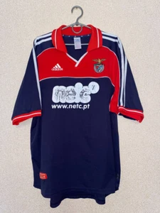 Benfica Away football shirt 2000 - 2001 jersey mens XL adidas - Picture 1 of 7