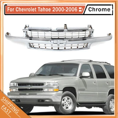 Front Bumper Grille For 00-06 Chevrolet Tahoe Suburban 1500 99-02 Silverado 1500 Foto 1 de 4