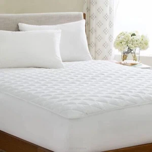 DEEP QUILTED MATRESS TOPPER & MATRESS PROTECTOR FITTED BED COVER ALL SIZES - Picture 1 of 3