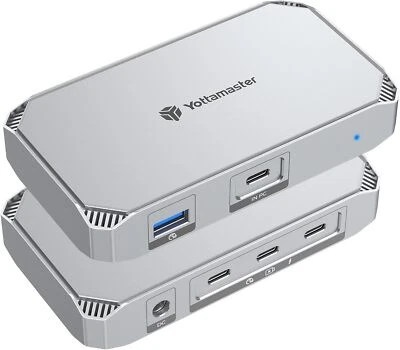 5 in 1 USB 4 Hub Thunderbolt 3 Docking Station Dual 8K@60HZ Display 40 Gbps AU - image 1 of 4