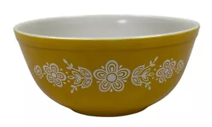 Pyrex Mezclador Mariposa Oro 2 1/2 QT #403 De Colección Hecho en EE. UU. 10 cm 22 cm - Imagen 1 de 8