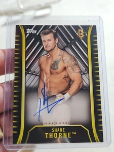 Autógrafo Shane Thorne 2018 Topps WWE NXT lucha libre automática AEW ROH NWA - Imagen 1 de 2