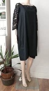 Dries Van noten Lace Detail Dress Black M Designer - Picture 1 of 14