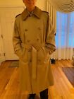 Slightly Used Burberry Double Breasted Trench Coat Belted w/Removeable Liner 40R