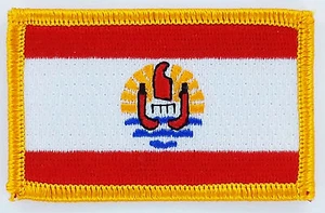 AUFNÄHER Patch FLAGGEN flagge Französisch-Polynesien tahiti flag Fahne 7x4.5cm - Bild 1 von 1