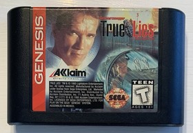 True Lies For Sega Genesis. Cart Only. Tested And Working! Great Topdown Shooter