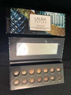 LAURA GELLER Delectables 14 Multifinish Eyeshadows Champagne Cheers 2 Broken - Image 1 of 4