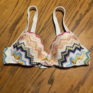 Missoni Badeoberteil Damen Größe IT 46 US L Chevron Zick Zack Bikini Balconette gepolstert - Bild 1 von 10