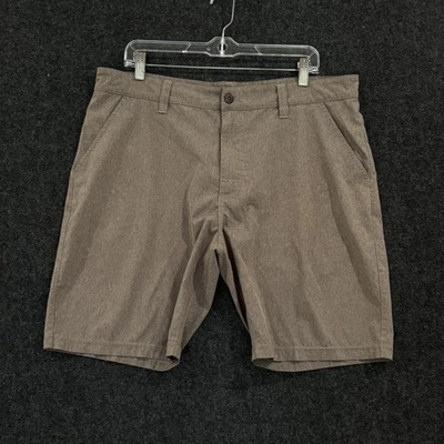 prAna Shorts Mens 36 Brown Chino Casual Stretch Performance Outdoor Zip Pocket - Image 1 of 4