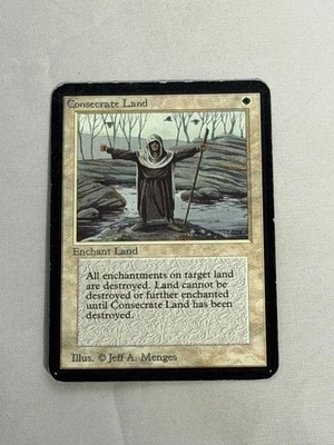 MTG Consecrate Land Alpha Magic the Gathering - Image 1 of 2