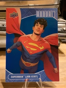 2023-24 Upper Deck DC Annual Blue Parallel SUPERMAN (JON KENT) - Picture 1 of 6