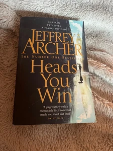 Heads You Win Jeffrey Archer, paperback book novel adult crime mystery - Picture 1 of 7