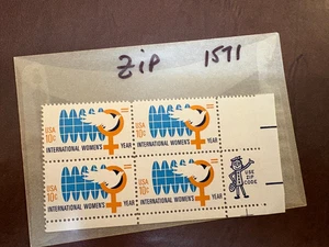 U.S. ZIP Plate Block - 1571 - Int'l Women's Year - Comb. versand! - Bild 1 von 1