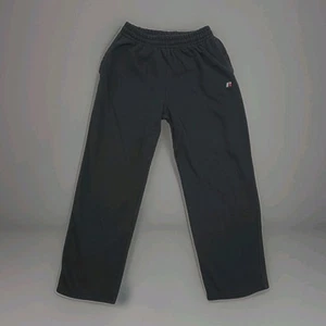 Russell Athletic Sweatpants Mens Large Black Joggers Drawstring Baggy Y2K 90s - Picture 1 of 19