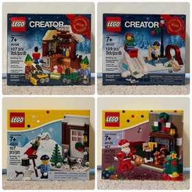 Lego 40106 40107 40124 40125 Toy Workshop Winter (Lot of 4, NEW) Santa Christmas