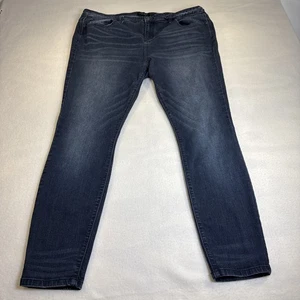Pantalones de mezclilla Judy azules ajustados desgastados talla 3XL azules para mujer - Imagen 1 de 11