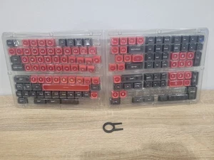 XVX Shinethrough Red And Black Key Caps For Keyboard - Picture 1 of 6