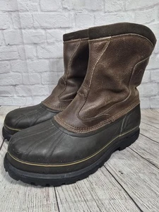 Herren Sorel Kittson Zum Überziehen Isoliert Leder Stiefel Größe 15 Gebraucht - Bild 1 von 13