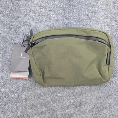 Alpaka Flight Sling Bag Olive Green Travel Pouch YKK Zippers Tablet Sleeve - Image 1 of 4