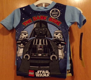Lego Star Wars~The Dark Side~3 Pc. Pajama Set~Boy's Size 4~NEW w/tags - Picture 1 of 3