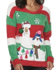 United States Sweaters Ugly Christmas Sweater Women’s Llama Sz Medium NWT $50
