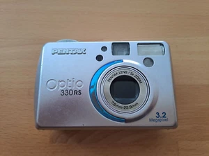 Pentax Optio 330RS 3,2-MP 3x Zoom Digitalkamera Silber gut - Bild 1 von 12