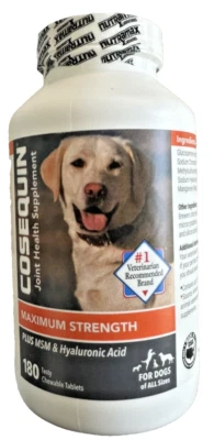 Cosequin Máxima Fuerza Apoyo Articular Perro Salud Articular 180 Comprimidos BB 01/2028 Foto 1 de 3