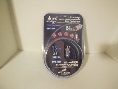 Nuevo Audiopipe Ultra Alto Rendimiento 12 Pies Subwoofer Coaxial Cable de Audio APRO12SUM Foto 1 de 2
