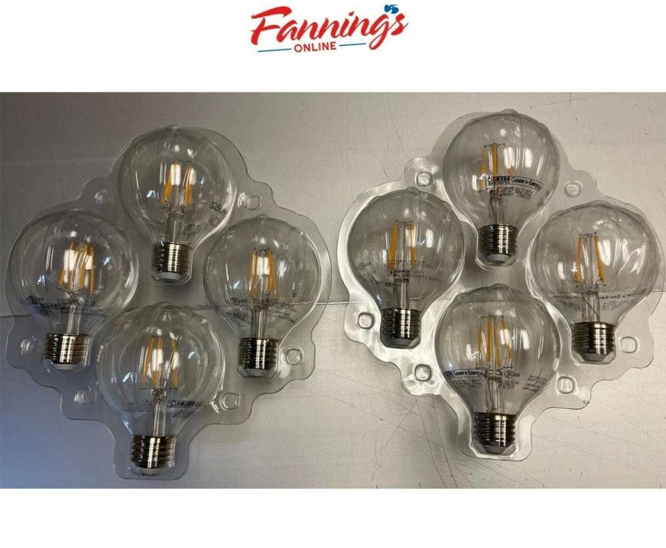 Feit Electric LED Dimmable G25, 2700K, Pack of 8 Soft White (No Box) - Image 1 of 2