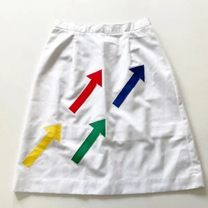 Falda Vintage Punto de Vista Flechas Arco Iris Aplique Golf Tenis Nueva con Etiquetas Sin Stock - Imagen 1 de 8